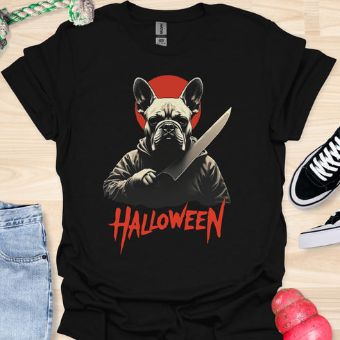 Halloween - V7 - Japanese Frenchie Assassin T-Shirt